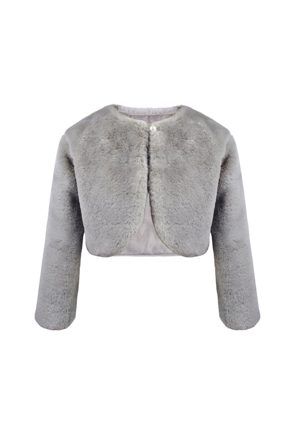 Lace Cardigan Long Sleeve Silver Girls Long Sleeve Sparkle Bolero Cardigan Kids Button Closure Knitted Shrug Cropped Sweaters Tops 3-12 Years