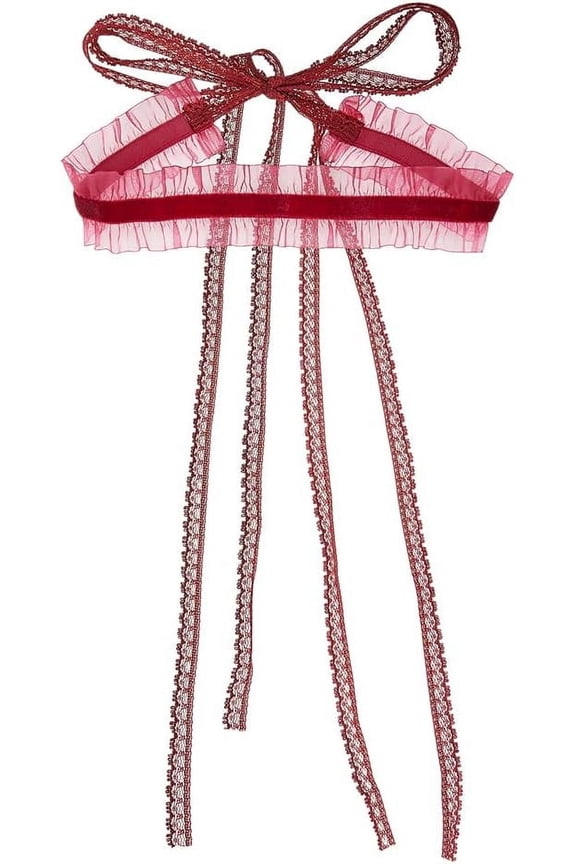 Lace Choker Necklace Velvet Ribbon Chokers Gothic Choker Vintage Gothic Tatoo Choker Collar Adjustable Choker