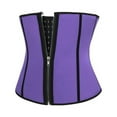 thumbnail image 1 of Lace Corset Tops New Fashion Women's Plus Size Zipper Corsets Shapewear Outfit Solid Underwear Shapewear Vintage Steampunk Strapless Bustier Shapewear Lingerie Purple S, 1 of 2