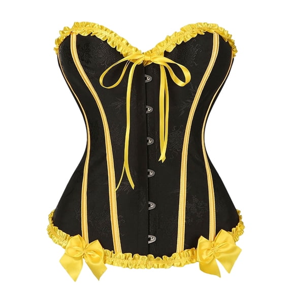 Lace Corset Tops for Women Renaissance Medieval Overbust Bustiers Viking Victorian Halloween Costumes