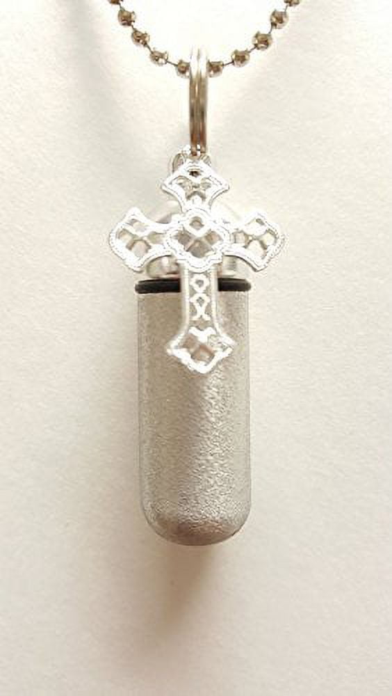 Cross vial necklace online