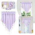 thumbnail image 1 of Lace Curtain Panel - 52x24 Inch Triangle Top Window Valance for Kitchen, Bedroom & Living Room - Classic Scalloped Edge Drapery (1 Piece), 1 of 7