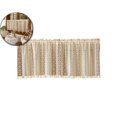 thumbnail image 1 of Lace Curtain Valance – Semi-Sheer Chiffon Window Treatment with Embroidery & Rod Pocket, 59x23.6 Inches – Polyester Door/Window Decor for Bedroom, Kitchen, Bathroom, 1 of 4
