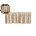 thumbnail image 1 of Lace Curtain Valance – Semi-Sheer Chiffon Window Treatment with Embroidery & Rod Pocket, 59x23.6 Inches – Polyester Door/Window Decor for Bedroom, Kitchen, Bathroom, 1 of 4