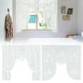 thumbnail image 1 of Lace Curtains Cozival Lace Window Curtain for Kitchen Bedroom, Semi-Sheer Dinning Room Bathroom Cafe Style, Embroidered Decorative Small Window Treatment, Sheer Window Treatments, C, 1 of 9