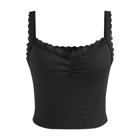 Lace Detailed Cropped Top