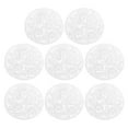 thumbnail image 1 of Lace Doilies, 8 Pack 7" - Round Lace Placemats, Hollow Coasters with Floral Pattern for Tea House (White), 1 of 5