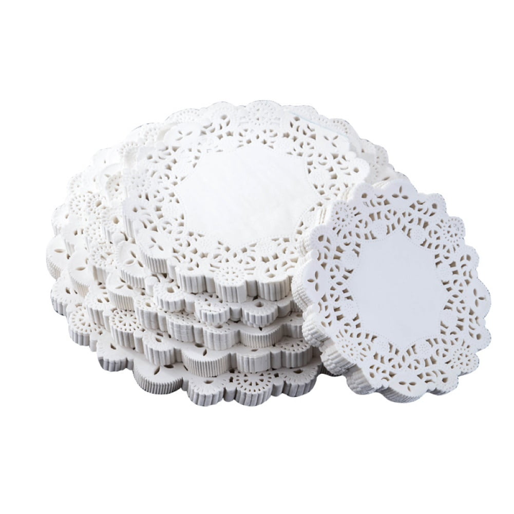 Lace Doilies Paper 100Piece Round Paper Lace Decorative Paper