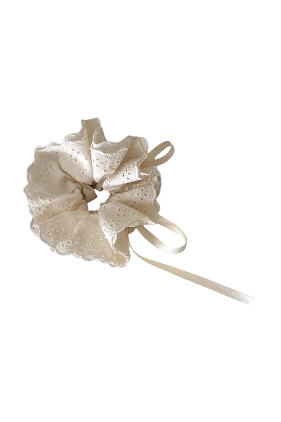 Lace Drawstring Hair Scrunchies for Girls Soft and Comfortable Ponytail Holder Great For Casual And Formal Hairstyles