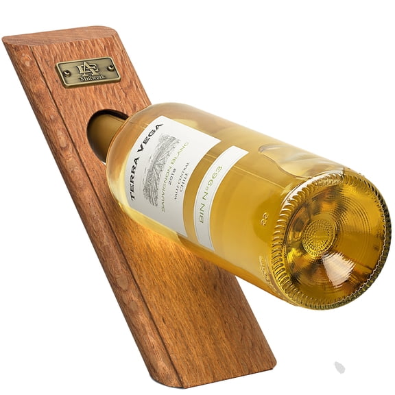 Lace Edge Grain Self-Balancing Wine Bottle Holder & Opener