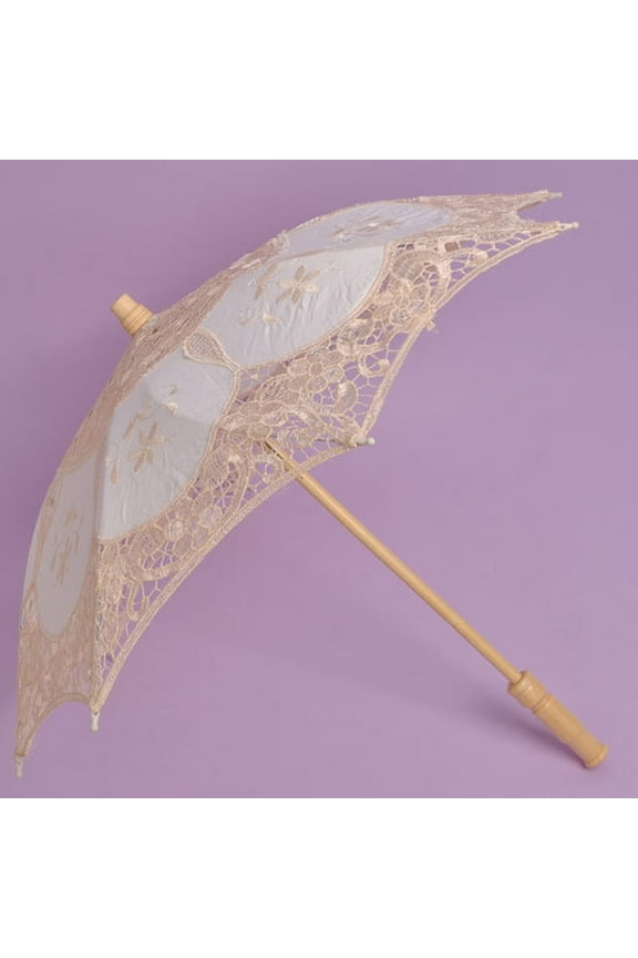 Lace Embroidered Sun Parasol Umbrella Bridal Wedding Dancing Party Photo Show Gifts