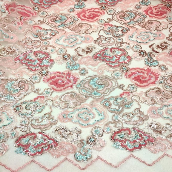 Lace Embroidery Fabric Designed to Enhance Your Custom For Sewing Creations