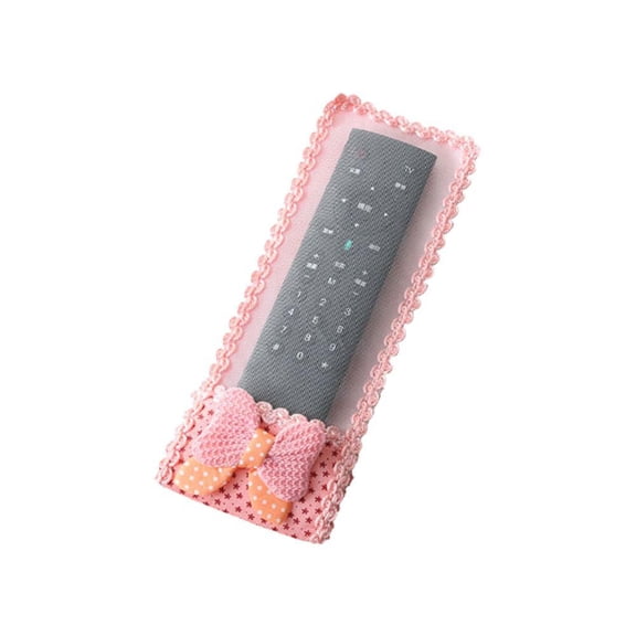 Lace Fabric Remote Control Cover Dustproof Protective Sleeve for TV Air Conditioner Remote