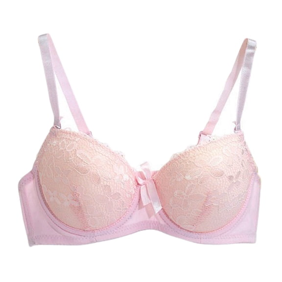 Lace Floral Full Coverage Underwire Bra T-shirt Bras for Women,36B