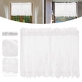thumbnail image 1 of Lace Floral Lace Curtains Kitchen Coffee Curtains Bedroom Rod Curtains Lace Short Curtains Lace Curtains 54 X 35 Inches 1Panels Polyester Curtains,A,Polyester, 1 of 9