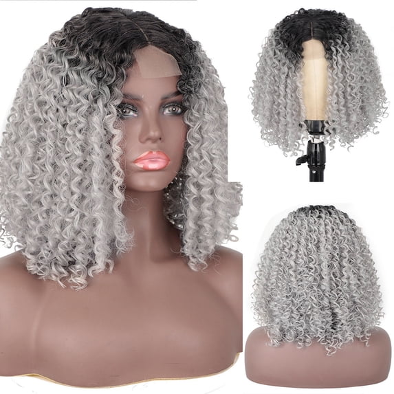 Lace Front Wig Human Hair Middle Part Bob With Plucked Brazilian Hair Wigs For Black Women 14 Inch