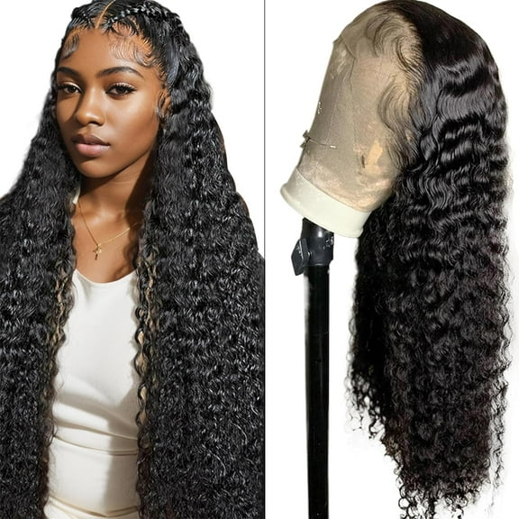 Lace Front Wigs Human Hair: 13x6 Wigs Human Hair, 180% Density HD Lace Front Wigs Human Hair, Deep Wave Lace Front Wigs Human Hair,Fits Head 22.5 in, With 4 Clips and Adjustable Straps (12in)