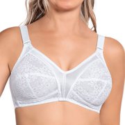 LeSensuel Lace Full Coverage Wireless Bra Comfortable No Wire Bras for Women with Wide Wings
