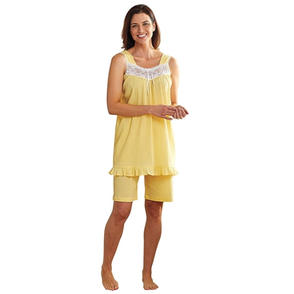 Lace Gauze PJ Set by Cozee Corner