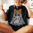 thumbnail image 1 of Lace Ghost Shirt Bundle, Boo In Boojee Shirt, Halloween Boo Lace Bow Shirt, Floral Ghost Shirt, Fall Shirt, Autumn Vibes Shirt, 1 of 5