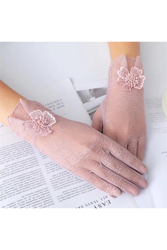 Lace Gloves Short Fingerless Gloves Elegant Sheer Mesh Gloves Breathable Stretch Lace Gloves Women Fashion Formal Gloves For Wedding Party Cosplay Dinner Evening Costume