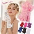 thumbnail image 1 of Lace Gloves for Wedding Tea Party, Evening Gloves for Women, 1 of 6
