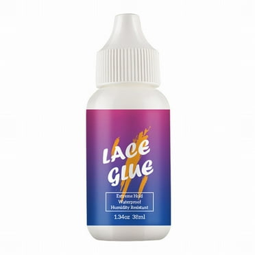 Lace Glue Hair Product Series Adhesive Wig Glue Wig Waterproof Lace Front Wig Glue Strong Fixed Transparent Lace Glue Remover for Face Deep Pore Exfoliate High Frequency Wand for Hair Facial Brush