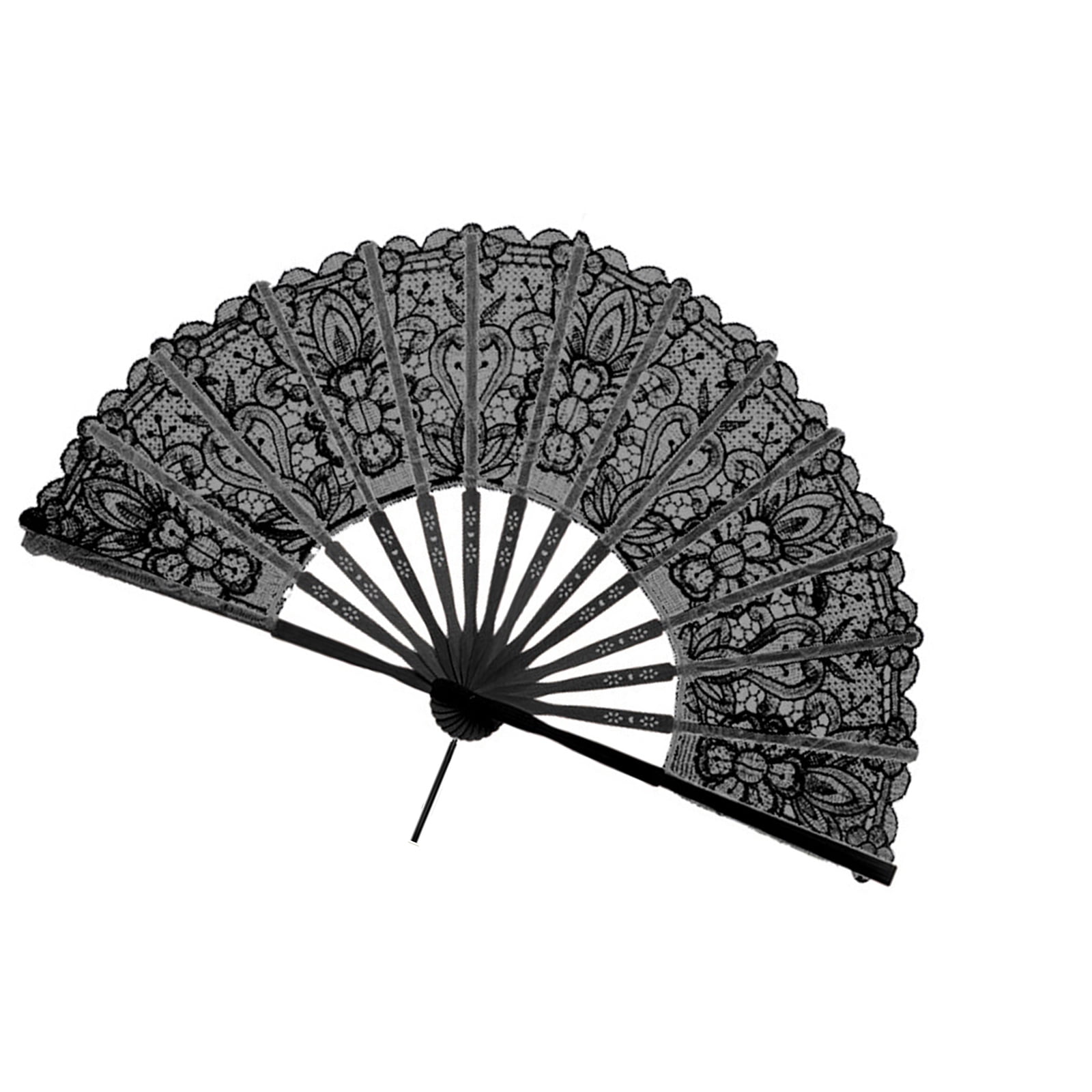 Handheld Fan Accessory Lace Handheld Fan For Bridal Photography Dance Props Sheer Hollowed ...