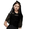 thumbnail image 1 of Lace Headscarf Veiled Scarf 70x150cm Women's Classical Shawl Soft Breathable Hollowed Out Solid Color Headband Shawl, 1 of 8
