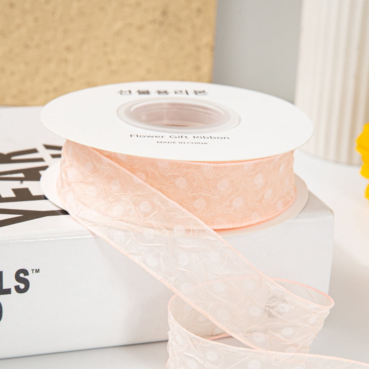 Lace Jacquard Embroidery Hollow Lace Ribbon DIY Bow Hair Accessories Flower Packaging Straw Hat Clothes Edge Ribbon, Lace