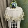 thumbnail image 1 of Lace Jacquard Tablecloth Macrame Round Doily Table Topper Decoration Cover for Home Dresser Scarf and Table Centerpiece, 1 of 2
