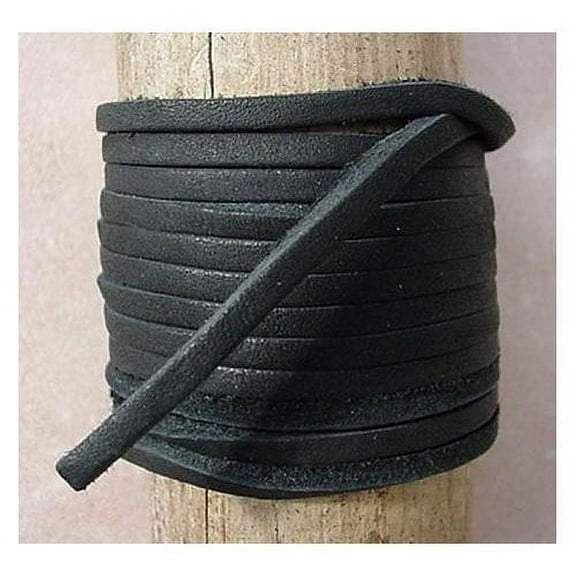 Lace Lacing Leather Topgrain Black 12 Feet 2 Pieces