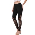 thumbnail image 1 of Lace Leggings for Women See Through Stretchy Elastic Waist Slim Fit Skinny Pants Trousers M Black, 1 of 6