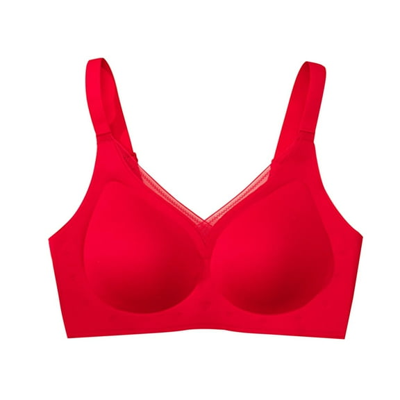 Lace Lift Bras for Women No Underwire Seamless Bralettes Push Up Wireless Bra Breathable Full Coverage V Neck Bralettes