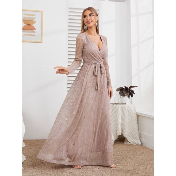 Lace Long Sleeve Prom Wedding Dress Backless