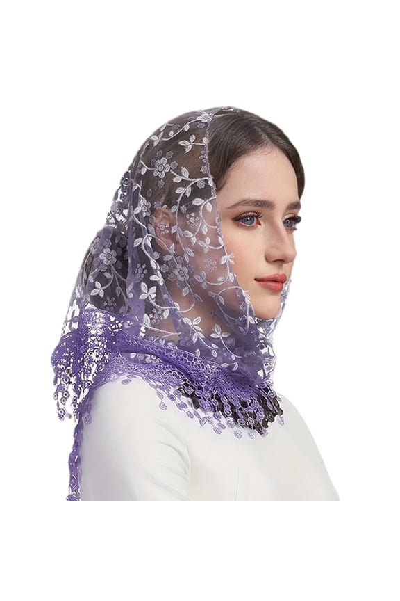 Lace Mantilla for Woman Mantilla Outdoor Church Prayer Scarf for Lady Wrap