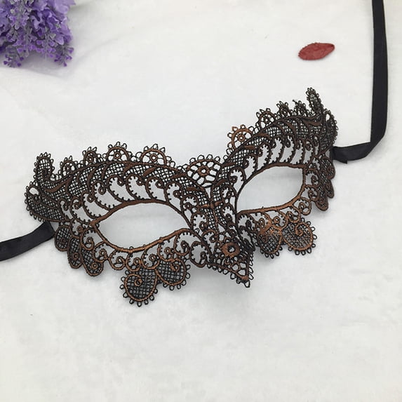 Lace Mask for Women Masquerade Masks Costume Party Lace Face Mask Halloween Eye Mask One Size