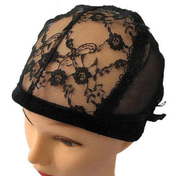 Lace Mesh Full Wig Cap Hair Net Weaving Caps For Making Wigs Adjustable Straps