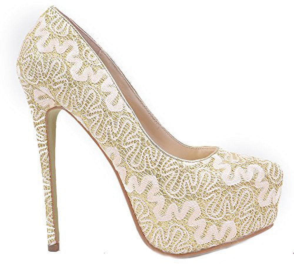 Almond toe deals platform pumps