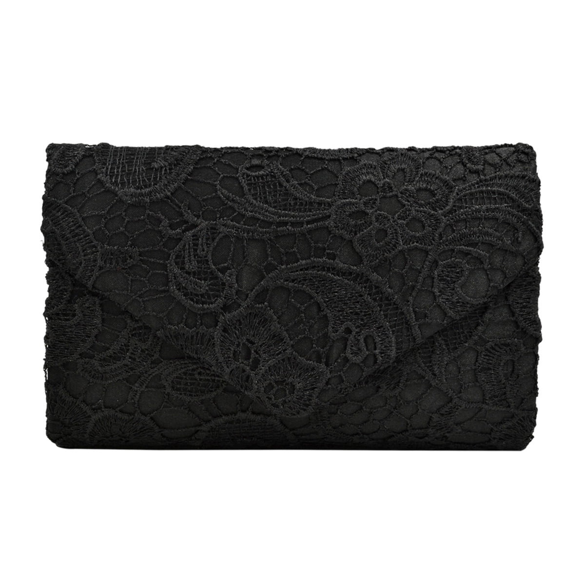 Black lace outlet clutch