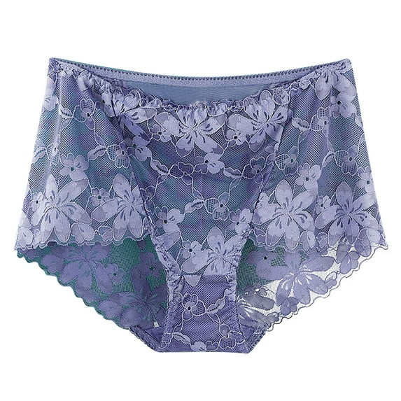 Lace Panties for Women Sexy Solid Color Full Coverage Cheeky Hipster Underwear Casual Comfy Breathable Brief