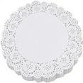 Lace Paper Doilies, 12 inch Round White Paper Doilies, Disposable Paper