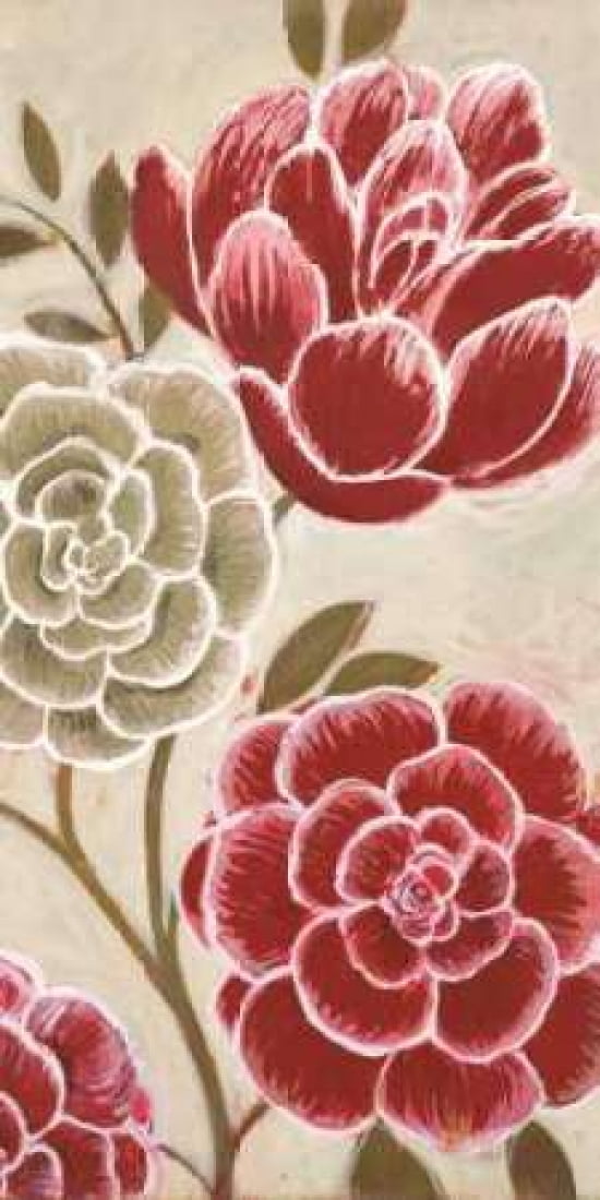 Lace Petals I Canvas Art - MARIA (10 x 20)