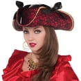 thumbnail image 1 of Lace Pirate Hat Adult Costume Accessory, 1 of 1