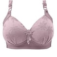 thumbnail image 1 of Lace Push Up Bra for Women Full Coverage Wireless Bra with Padding Adjustable Comfort Lift Support Lingerie, 1 of 2