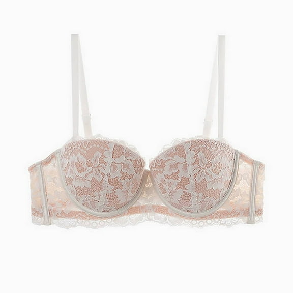 Lace Push Up Bra for Women Sexy Underwire Padded Bralette Adjustable Straps Plus Size Lingerie Bra