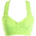 thumbnail image 1 of Lace Racerback Bralette Crop Top, L, Neon-Lime, Large, Neon-Lime, 1 of 1