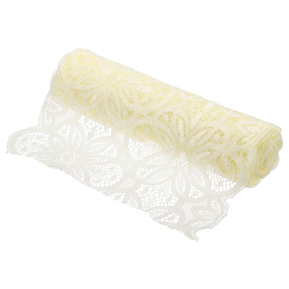Lace Ribbon 3 Yards 7 Inch Lace Flower Trim for Craft Gift Wrappers Headbands Wedding Cream