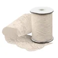 thumbnail image 1 of Burlap Fabrics Lace Ribbon Ivory - 4 Inch Wide x 10 Yard Roll for Crafts and Decor, 1 of 1