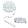 thumbnail image 1 of Lace Ribbon Trim Embroidered Sewing Lace Trim, Daisy Flowers Ribbon Applique Fabric for Decorations Crafts Supplies, 6 Yards (Blue), 1 of 6